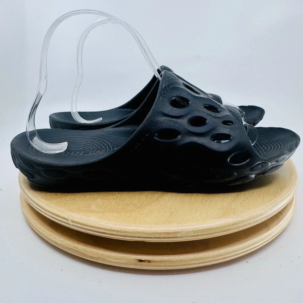 Merrell Hydro Slide 2 Sandals Shoes Mens‎ 5.5 Womens 7 Black Comfort Unisex